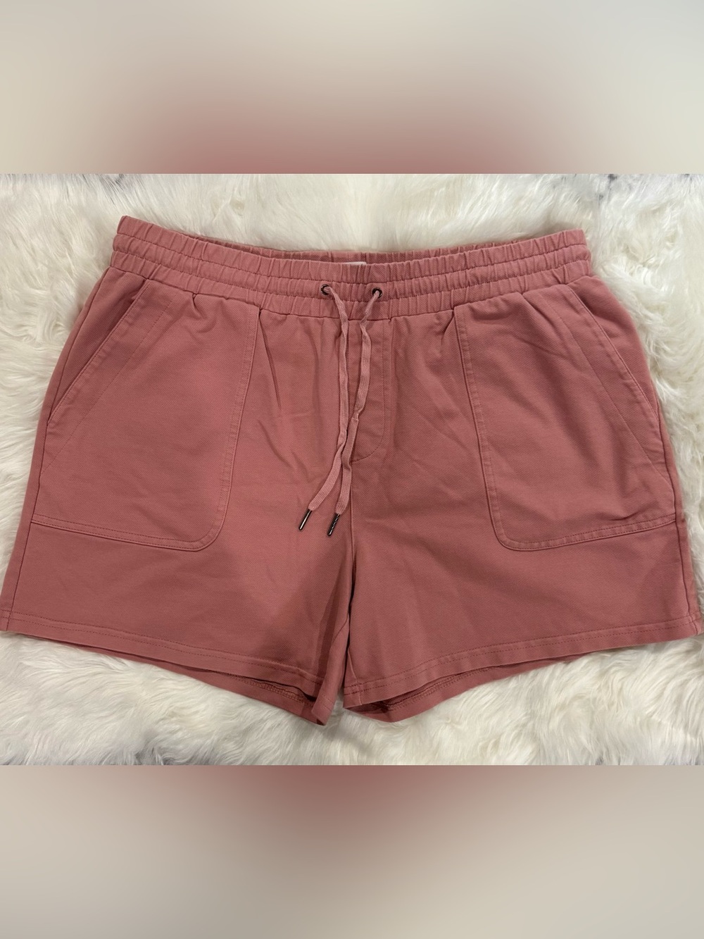 Market & Spruce Dusty Rose Drawstring Pocket Shorts